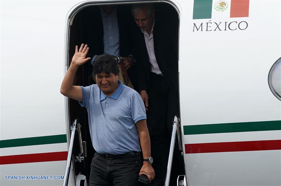 MEXICO-CIUDAD DE MEXICO-BOLIVIA-EVO MORALES-LLEGADA