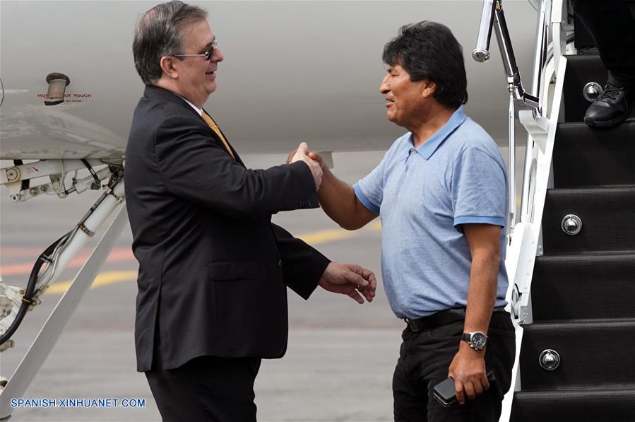 MEXICO-CIUDAD DE MEXICO-BOLIVIA-EVO MORALES-LLEGADA