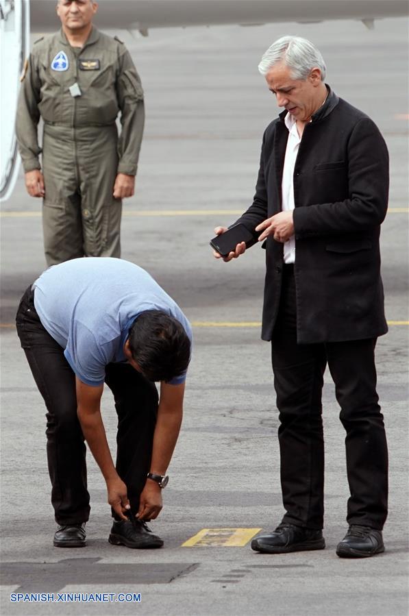 MEXICO-CIUDAD DE MEXICO-BOLIVIA-EVO MORALES-LLEGADA