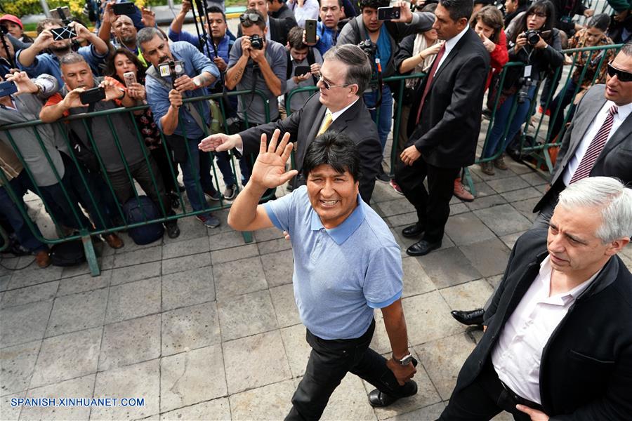 MEXICO-CIUDAD DE MEXICO-BOLIVIA-EVO MORALES-LLEGADA