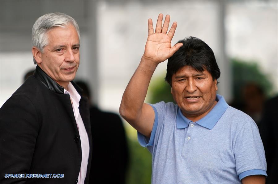 MEXICO-CIUDAD DE MEXICO-BOLIVIA-EVO MORALES-LLEGADA
