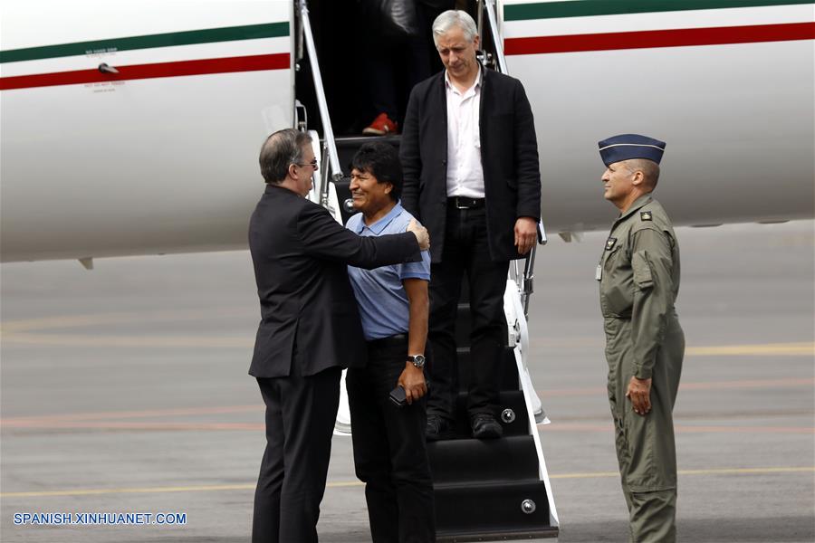 MEXICO-CIUDAD DE MEXICO-BOLIVIA-EVO MORALES-LLEGADA