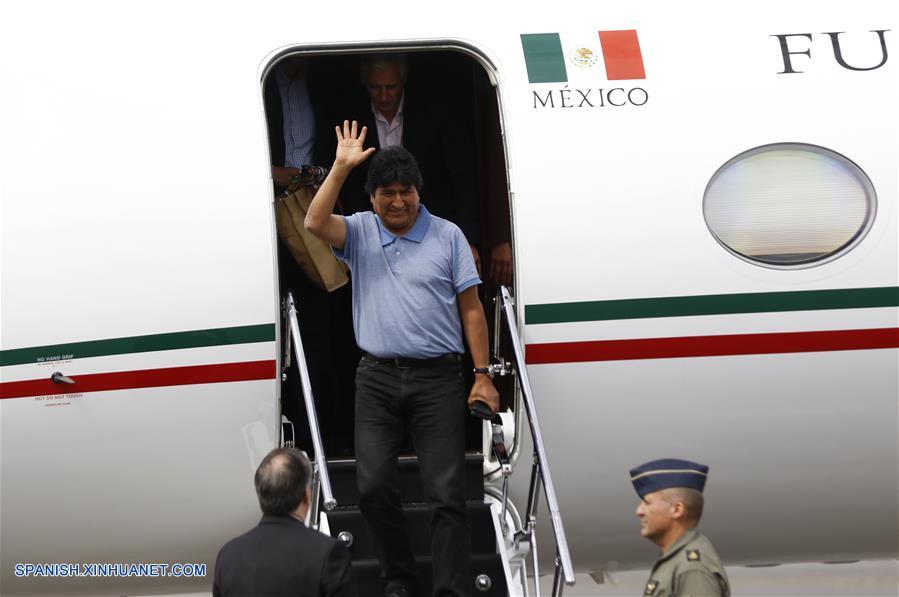 MEXICO-CIUDAD DE MEXICO-BOLIVIA-EVO MORALES-LLEGADA