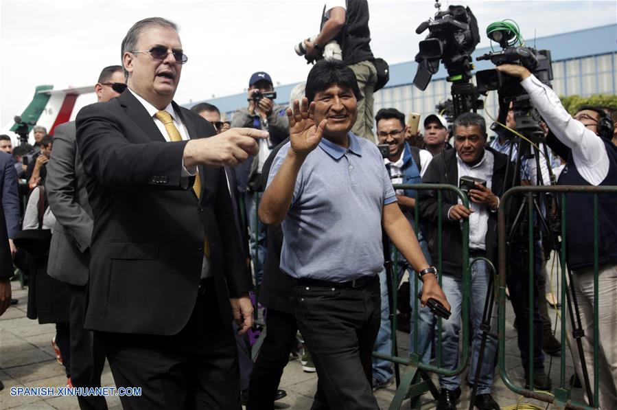 MEXICO-CIUDAD DE MEXICO-BOLIVIA-EVO MORALES-LLEGADA