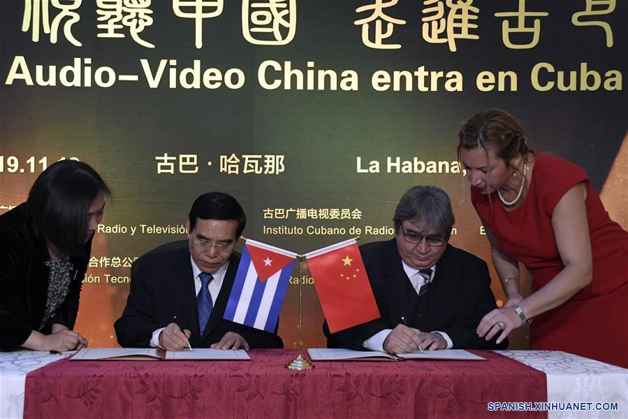 CUBA-HABANA-CHINA-COOPERACION-RADIO Y TELEVISION