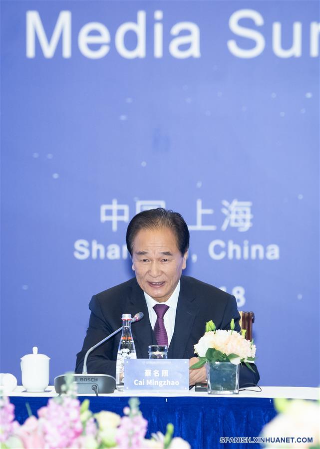 CHINA-SHANGHAI-CUMBRE MUNDIAL DE MEDIOS-REUNION DEL PRESIDIUM