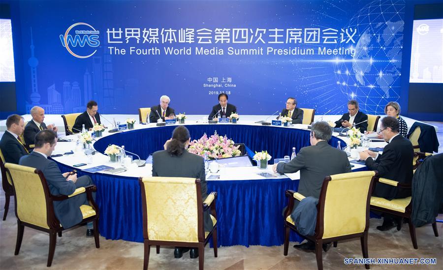 CHINA-SHANGHAI-CUMBRE MUNDIAL DE MEDIOS-REUNION DEL PRESIDIUM