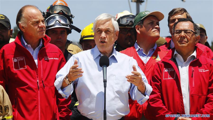 CHILE-VALPARAISO-PI&Ntilde;ERA-COMBATE A INCENDIOS FORESTALES