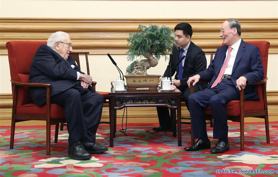 CHINA-BEIJING-WANG QISHAN-KISSINGER-REUNION