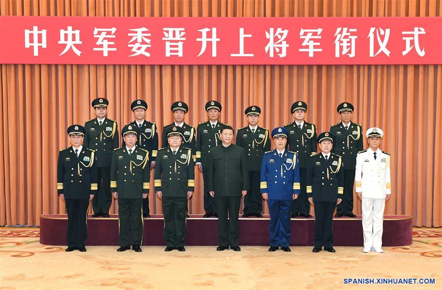 CHINA-BEIJING-OFICIALES MILITARES-RANGO DE GENERAL-CEREMONIA