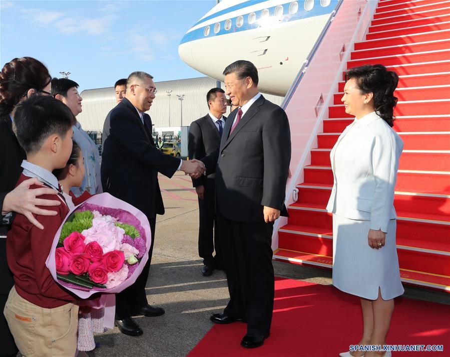 CHINA-MACAO-XI JINPING-LLEGADA