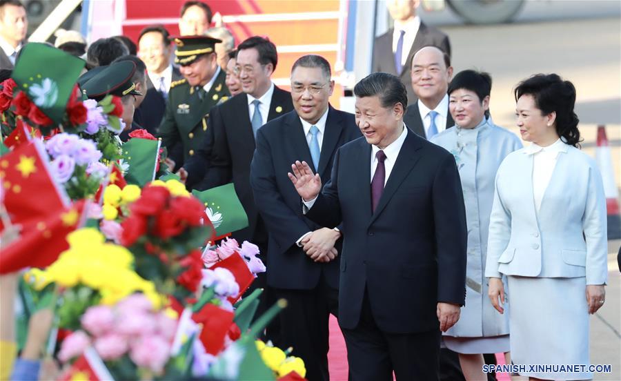 CHINA-MACAO-XI JINPING-LLEGADA