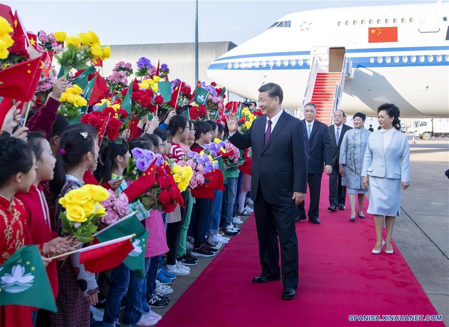 CHINA-MACAO-XI JINPING-LLEGADA