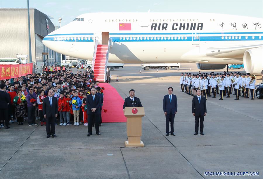 CHINA-MACAO-XI JINPING-LLEGADA