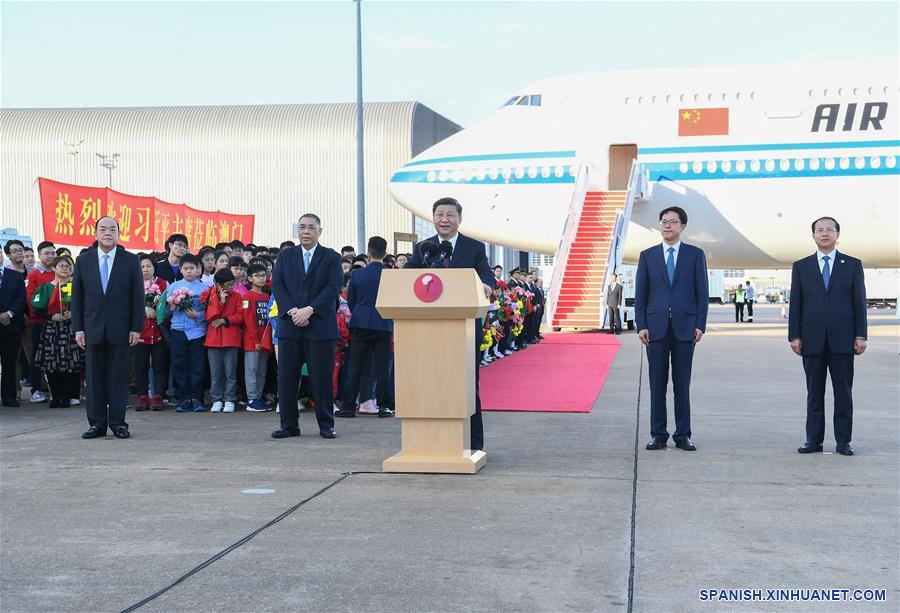 CHINA-MACAO-XI JINPING-LLEGADA