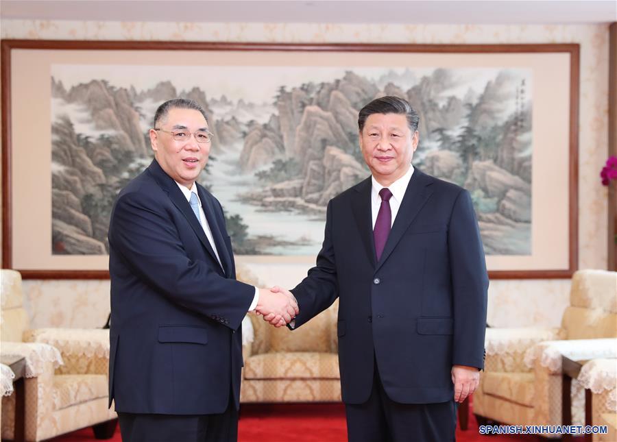 CHINA-MACAO-XI JINPING-CHUI SAI ON-REUNION