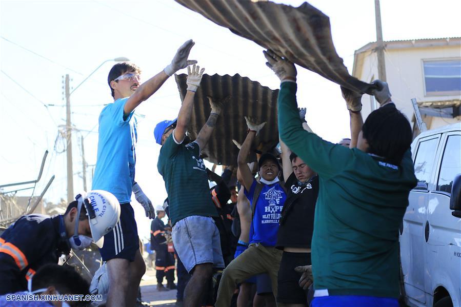 CHILE-VALPARAISO-INCENDIO FORESTAL-DAÑOS