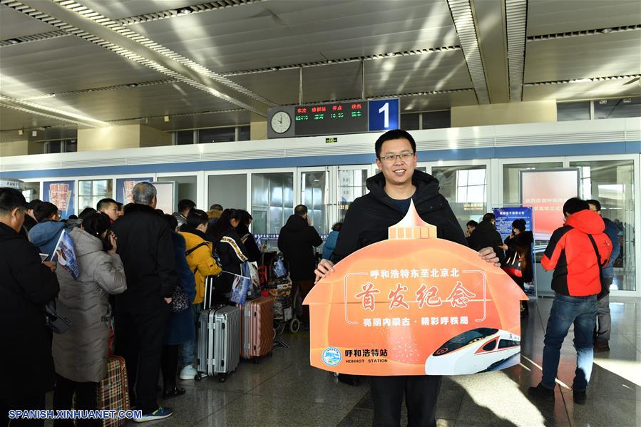 CHINA-BEIJING-HOHHOT-INAUGURACION-TREN DE ALTA VELOCIDAD 