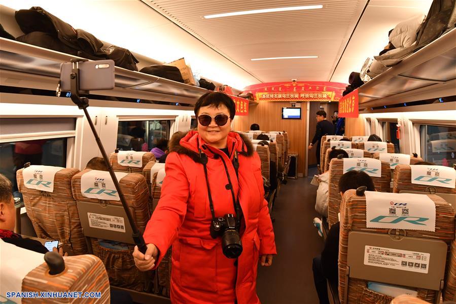 CHINA-BEIJING-HOHHOT-INAUGURACION-TREN DE ALTA VELOCIDAD 