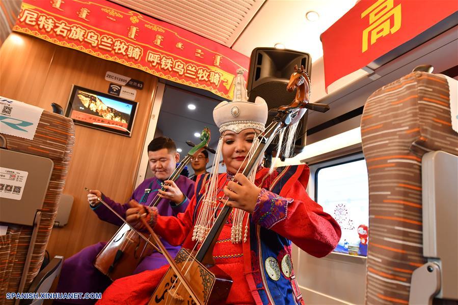 CHINA-BEIJING-HOHHOT-INAUGURACION-TREN DE ALTA VELOCIDAD 