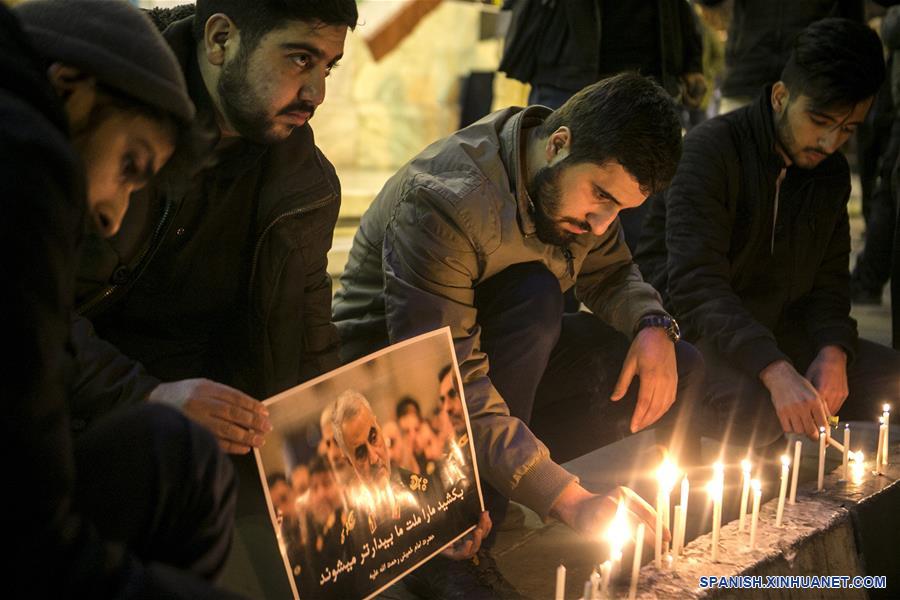 IRAN-TEHERAN-QASEM SOLEIMANI-CEREMONIA DE LUTO