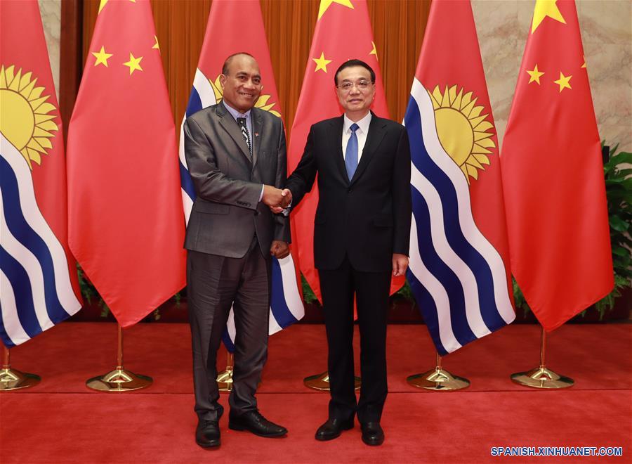 CHINA-BEIJING-LI KEQIANG-KIRIBATI-PRESIDENTE-REUNION