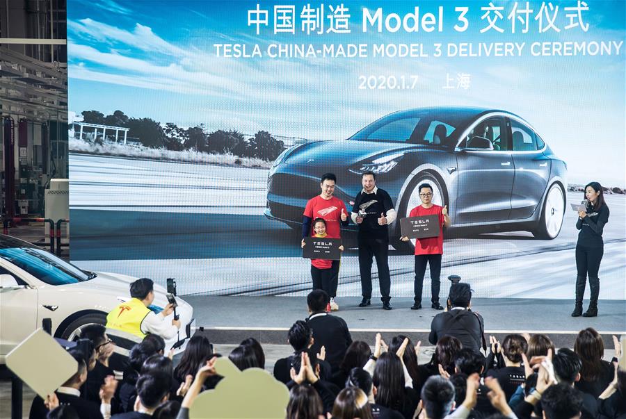 CHINA-SHANGHAI-TESLA-GIGAFABRICA-LANZAMIENTO