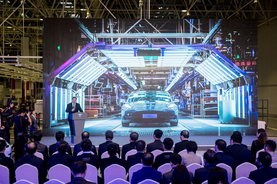 CHINA-SHANGHAI-TESLA-GIGAFABRICA-LANZAMIENTO