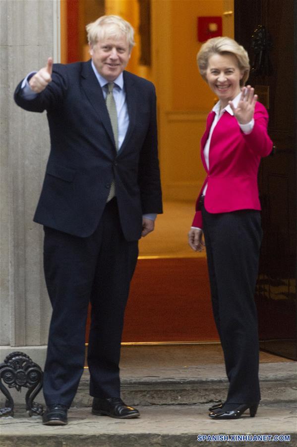 REINO UNIDO-LONDRES-UE-URSULA VON DER LEYEN-BORIS JOHNSON-REUNION