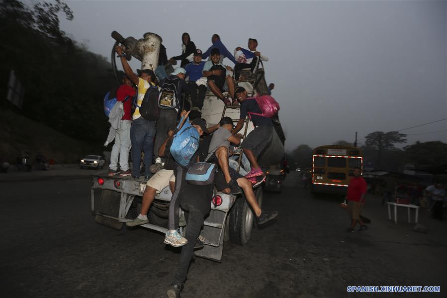 HONDURAS-SAN PEDRO SULA-CARAVANA-MIGRANTES