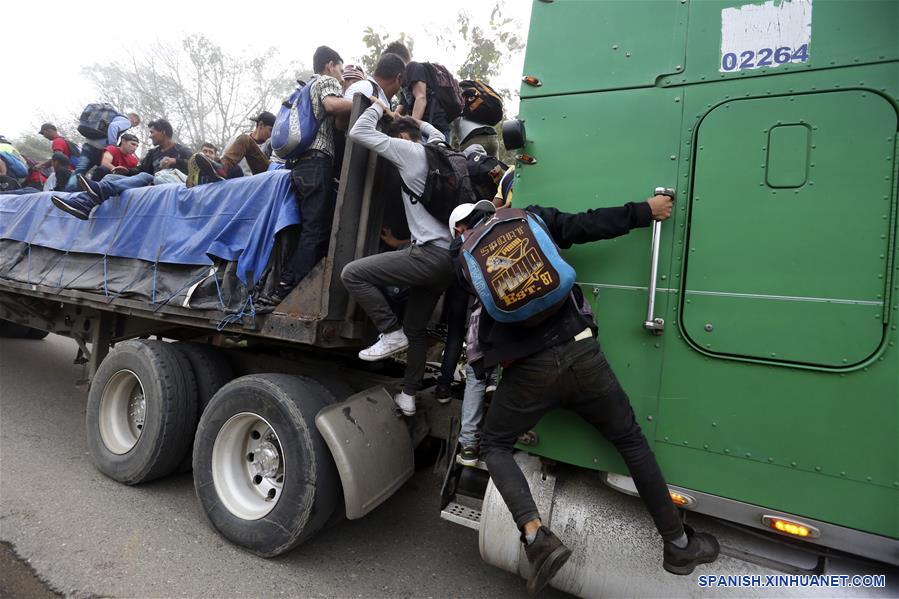 HONDURAS-SAN PEDRO SULA-CARAVANA-MIGRANTES