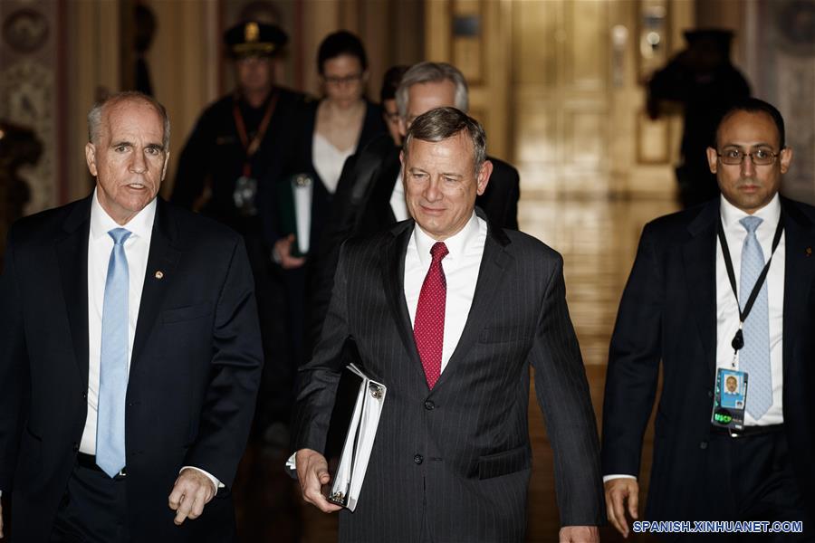 EEUU-WASHINGTON-PRESIDENTE DE LA CORTE SUPREMA-JURAMENTO-JUICIO POLITICO