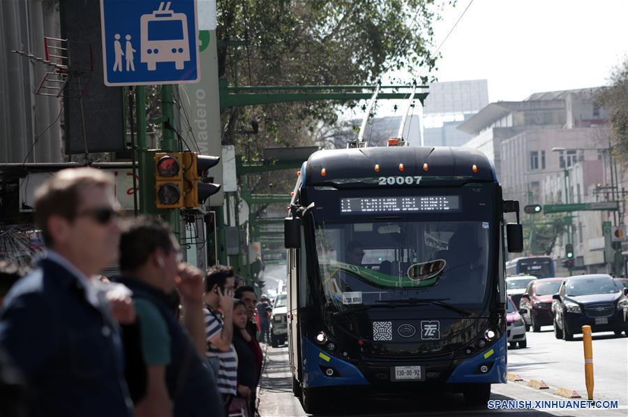 MEXICO-TRANSPORTE-CHINA-TROLEBUSES ELECTRICOS