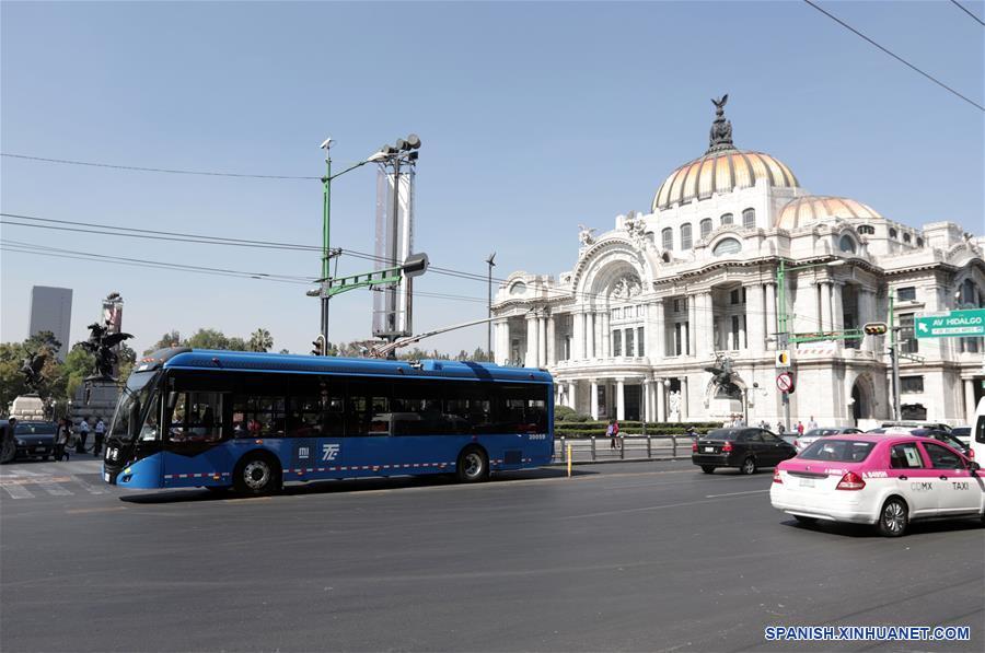 MEXICO-TRANSPORTE-CHINA-TROLEBUSES ELECTRICOS