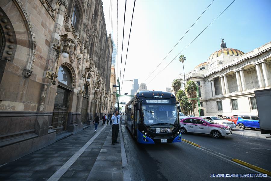 MEXICO-TRANSPORTE-CHINA-TROLEBUSES ELECTRICOS