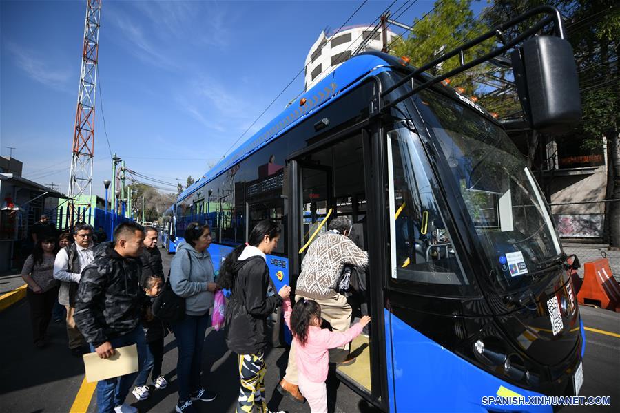 MEXICO-TRANSPORTE-CHINA-TROLEBUSES ELECTRICOS