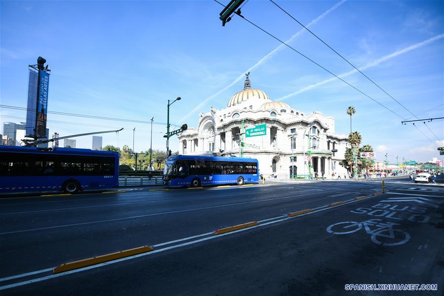 MEXICO-TRANSPORTE-CHINA-TROLEBUSES ELECTRICOS