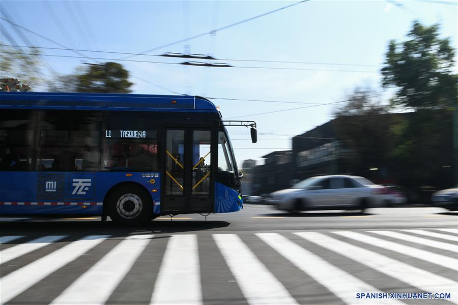 MEXICO-TRANSPORTE-CHINA-TROLEBUSES ELECTRICOS