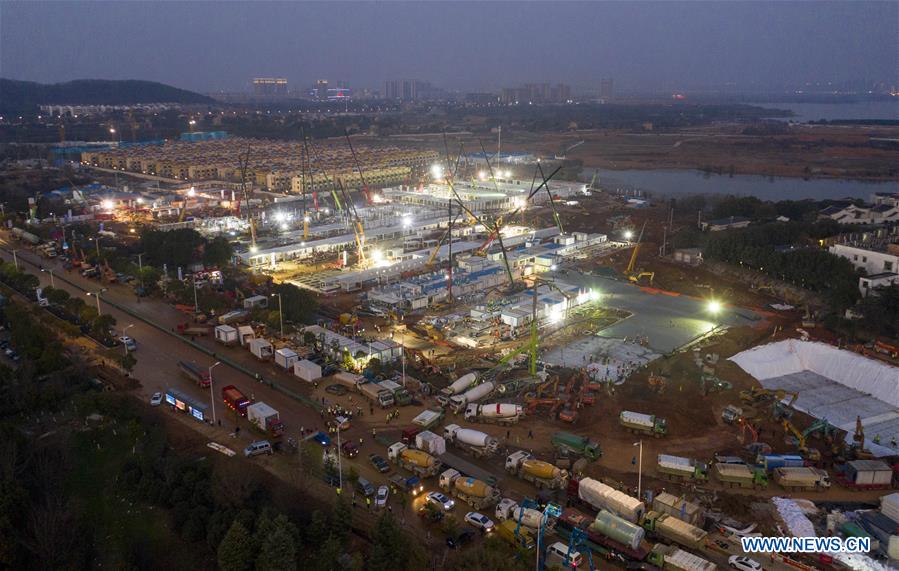 CHINA-WUHAN-HOSPITAL HUOSHENSHAN-CONSTRUCCION 