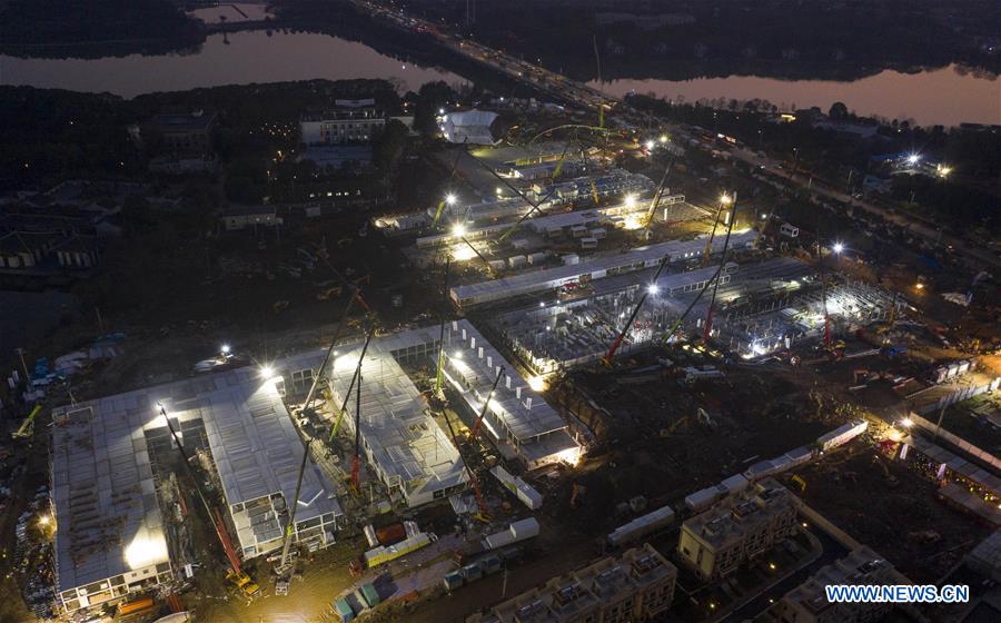 CHINA-WUHAN-HOSPITAL HUOSHENSHAN-CONSTRUCCION 