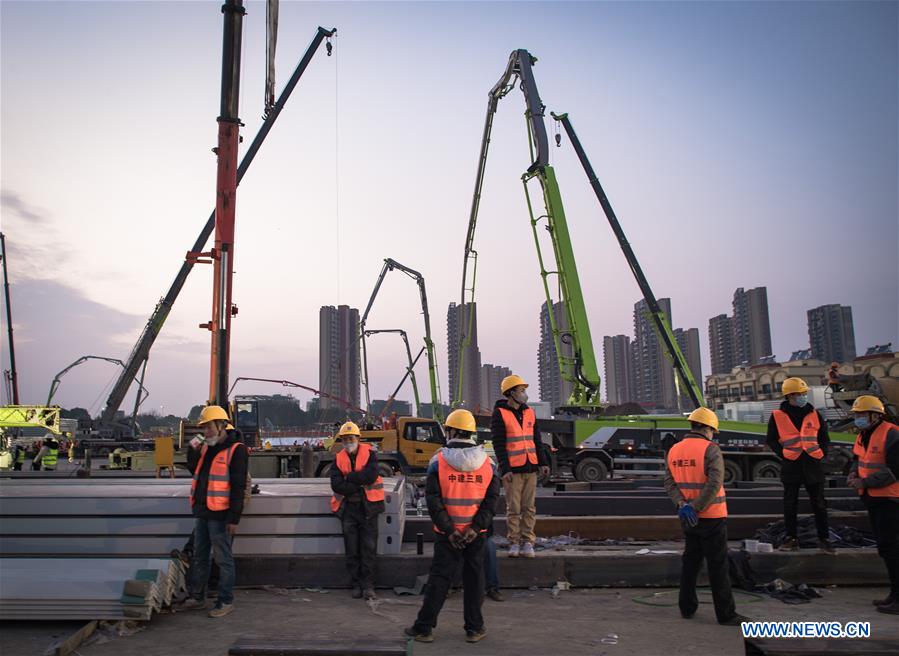 CHINA-WUHAN-CONTROL DE CORONAVIRUS-HOSPITAL PROVISIONAL-CONSTRUCCION