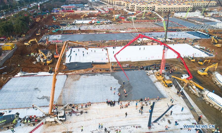 CHINA-WUHAN-CONTROL DE CORONAVIRUS-HOSPITAL PROVISIONAL-CONSTRUCCION