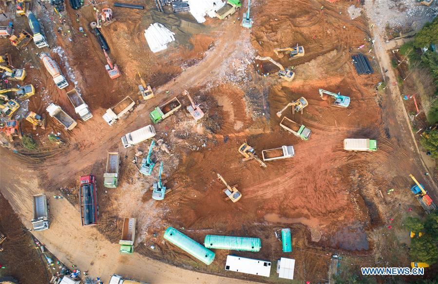 CHINA-WUHAN-CONTROL DE CORONAVIRUS-HOSPITAL PROVISIONAL-CONSTRUCCION
