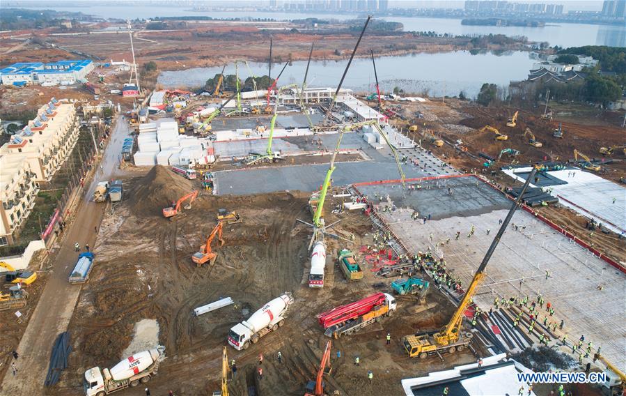 CHINA-WUHAN-CONTROL DE CORONAVIRUS-HOSPITAL PROVISIONAL-CONSTRUCCION
