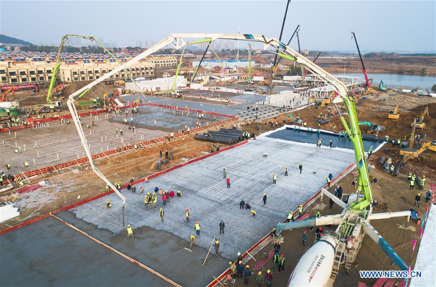 CHINA-WUHAN-CONTROL DE CORONAVIRUS-HOSPITAL PROVISIONAL-CONSTRUCCION