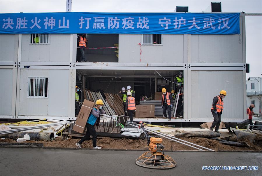 CHINA-WUHAN-HOSPITAL HUOSHENSHAN-CONSTRUCCION