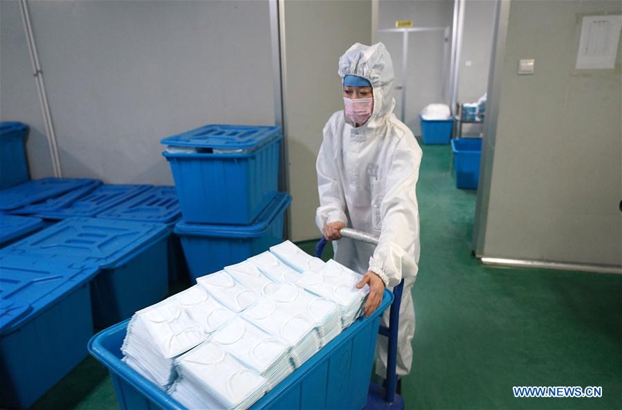 CHINA-JIANGXI-NUEVO CORONAVIRUS-EQUIPO DE PROTECCION-SUMINISTRO