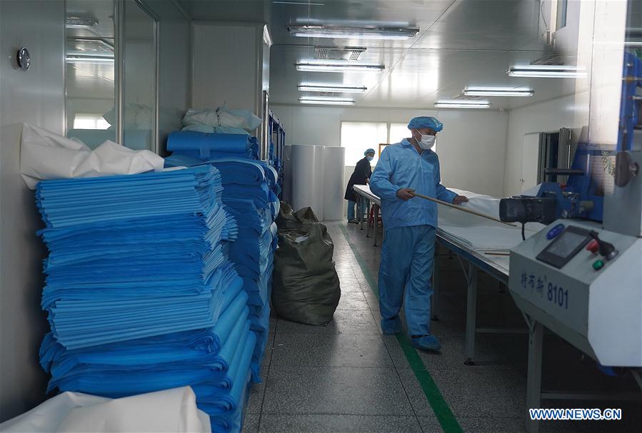 CHINA-JIANGXI-NUEVO CORONAVIRUS-EQUIPO DE PROTECCION-SUMINISTRO
