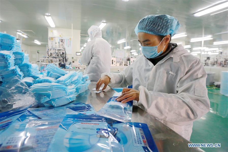 CHINA-JIANGXI-NUEVO CORONAVIRUS-EQUIPO DE PROTECCION-SUMINISTRO