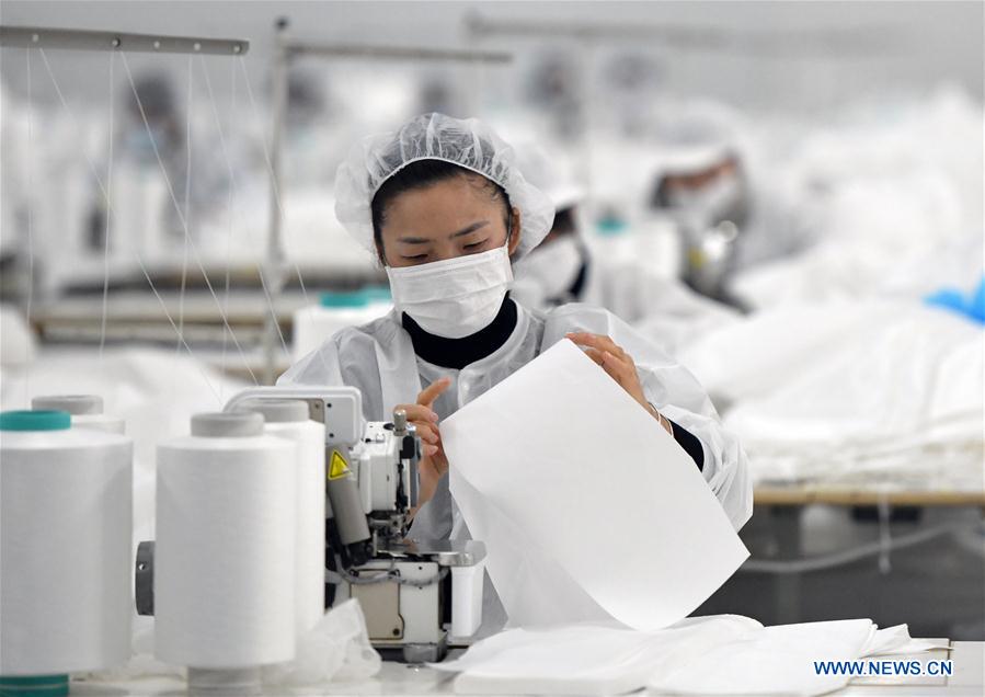 CHINA-WUHAN-NUEVO CORONAVIRUS-EQUIPO DE PROTECCION-SUMINISTRO